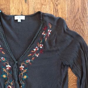Long Sleeve Button Top